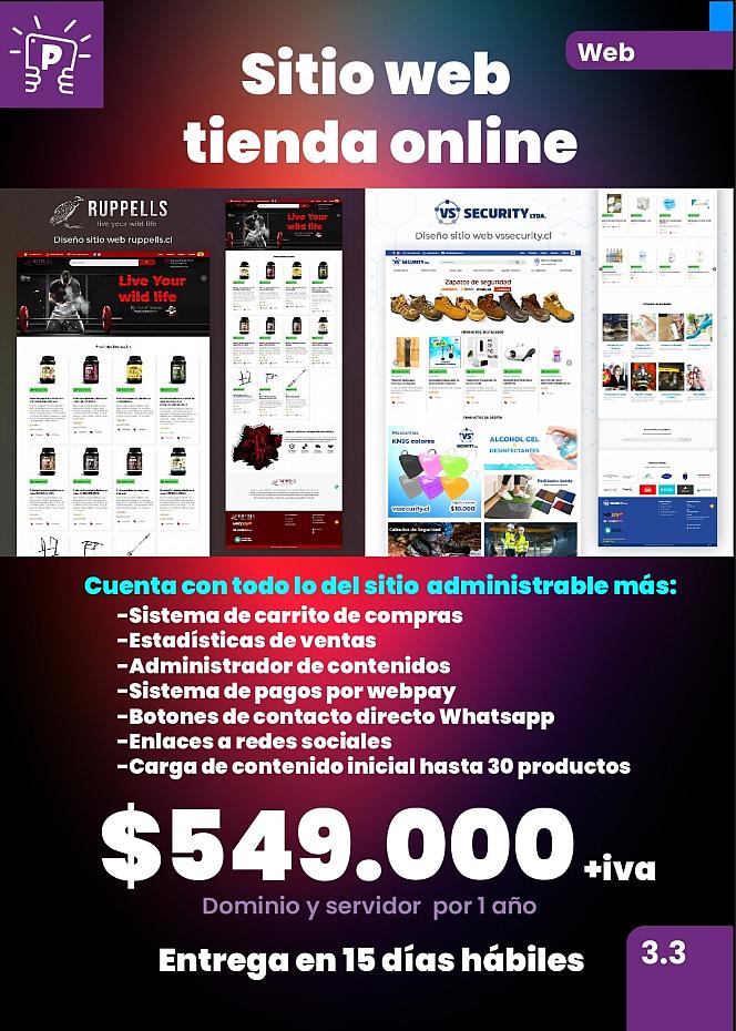 Diseño de sitio web con carrito de compra