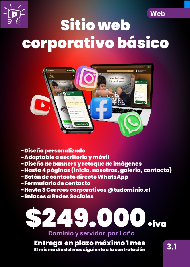 💻 Potencia tu marca con un sitio web profesional por solo $249.000 + IVA. Incluye 🌐 ...