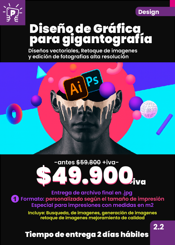 Transforma tus ideas en imágenes impactantes con nuestro Servicio de Diseño de Gráfica,...